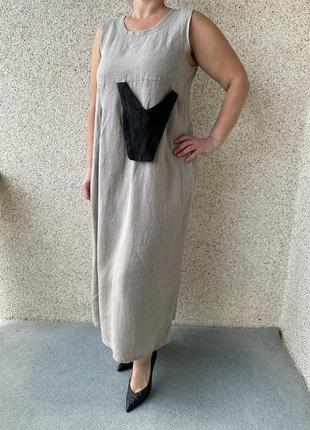 Плаття льон marc abbas етно бохо стиль