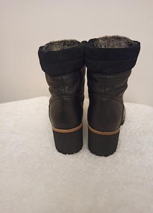 Ботинки ботильоны женские зимние кожаные panama jack на натуральном меху цигейцы5 фото