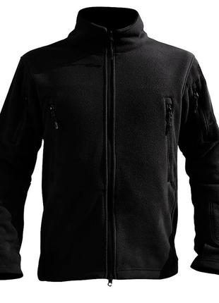 Тактична флісова кофта s.archon hsd06 black 2xl толстовка1 фото