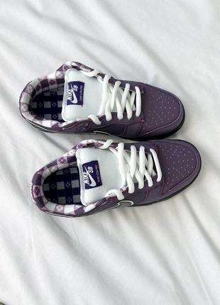 Кросовки женские concepts x nike sb dunk low pro qs 'purple lobster'7 фото