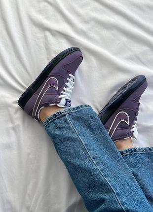 Кросовки женские concepts x nike sb dunk low pro qs 'purple lobster'4 фото