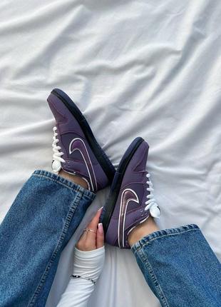 Кросовки женские concepts x nike sb dunk low pro qs 'purple lobster'5 фото