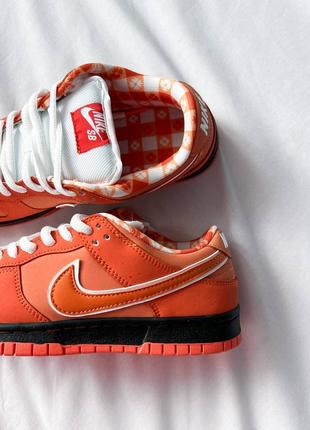 Кроссовки женские nike sb dunk low concepts x orange lobster9 фото