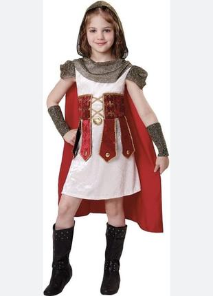 Карнавальне плаття, сукня червона напочка, середньовіччя 7-8 років