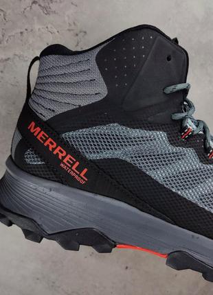 Оригинал merrell speed strike mid wp водонепроницаемые ботинки осень зима6 фото