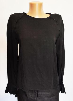 Блуза женская черная стильная casual mango4 фото