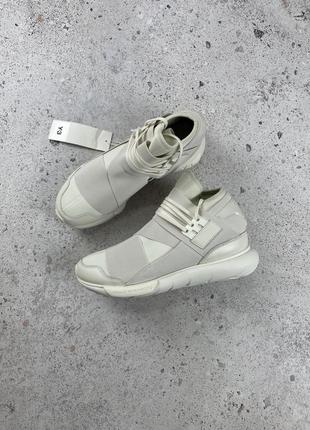 Adidas y-3 yohji yamamoto qasa white кроссовки унисекс оригинал4 фото