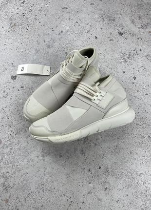 Adidas y-3 yohji yamamoto qasa white кроссовки унисекс оригинал8 фото