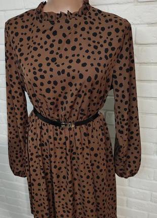 Платье с леопардовым принтом, shein, l.2 фото