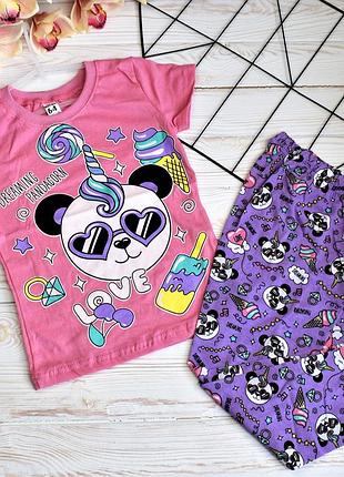 Пижама 54911 на девочку"панда"