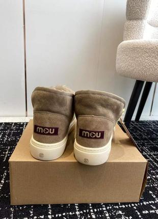 Угги кроссовки mou eskimo mini с радужной лентой😍8 фото
