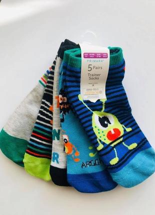 Низькі шкарпетки для хлопчика primark примарк оригінал монстрик
