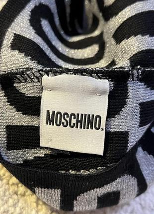 Оригинальная шапка moschino шерсть шерстяная женская с блестками люрекс шапочка шерсть10 фото