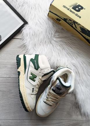 Зимние кроссовки new balance 659 белые с зеленым white/green❄️1 фото