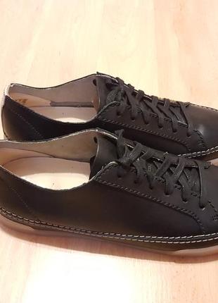 Шкіряні кеди clarks hidi holly black leather1 фото