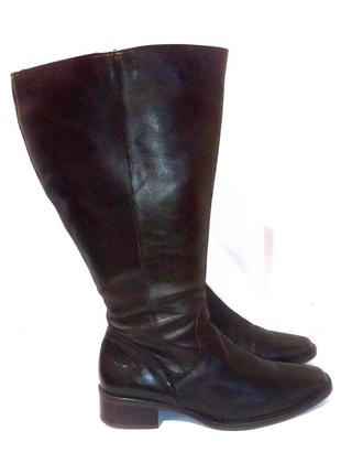 👢👢👢 шкіряні демісезонні чоботи на дуже повну гомілку від jj footwear, р.40 код a4007