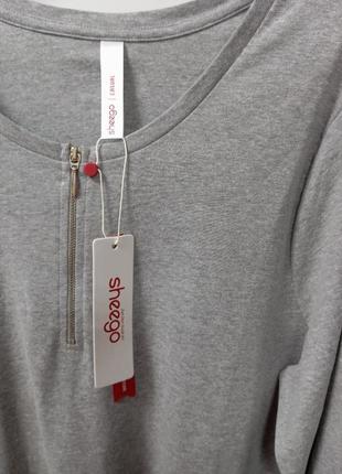 Базовый лонгслив, футболка с длинным рукавом sheego4 фото