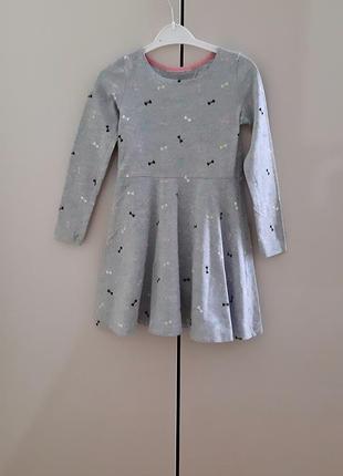 Легкое коттоновое платье h&amp;m 110-116 размера.