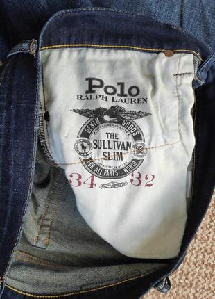 Ralph lauren polo sullivan slim джинси оригінал (w34 l32)10 фото