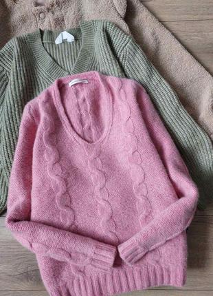 Кашеміровий светр пуловер джемпер johnstons в'язаний кашемировый свитер пуловер джемпер вязаный2 фото