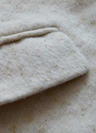 Вовняне двобортне пальто на один гудзик від suncoo франція6 фото