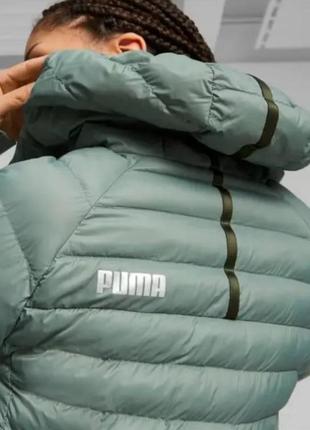 Куртка женская puma packlite primaloft long hooded jacket оригинал5 фото