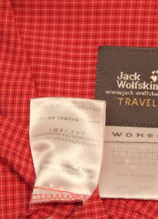 Jack wolfskin l-xl треккинговая рубашка из полиестера и вискозы5 фото