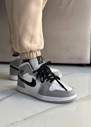 Кроссовки зимние nike air jordan retro 1 grey (fur)   ❄️
