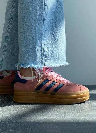 Кроссовки adidas gazelle bold pink glow5 фото