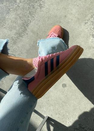 Кроссовки adidas gazelle bold pink glow6 фото