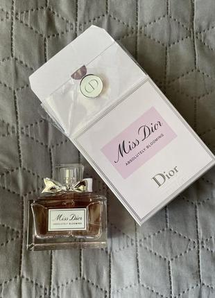 Духи стойкие miss dior absolutely blooming2 фото