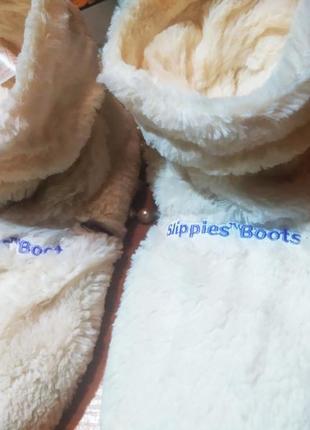 Мега-классные согревающие меховые женские тапочки домашние тапочки теплые носки...