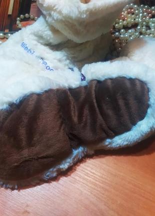 Мега-классные согревающие меховые женские тапочки домашние тапочки теплые носки...