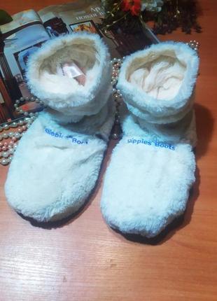 Мега-классные согревающие меховые женские тапочки домашние тапочки теплые носки...