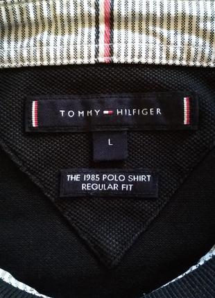 Мужская футболка поло tommy hilfiger (м-l) оригинал5 фото