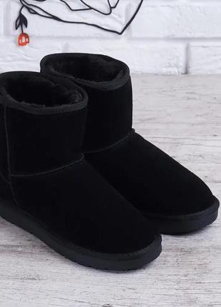 Уггі чоловічі замшеві чорні в'єтнам чоботи зимові2 фото