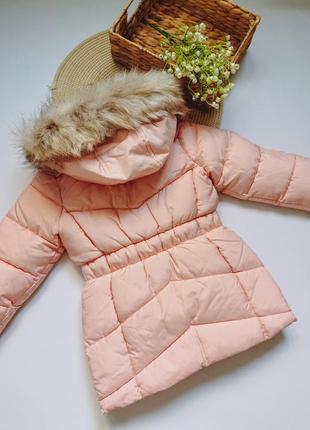 Качественная теплая на - 20 зимняя курточка на девочку2 фото