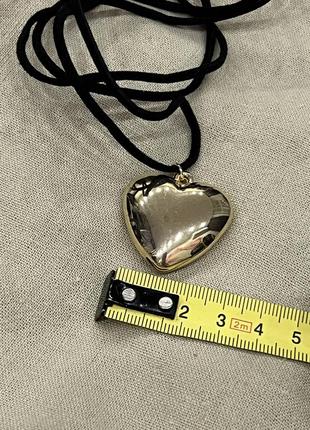 Сердце подвеска на шею чокер сердечко украшение подарок