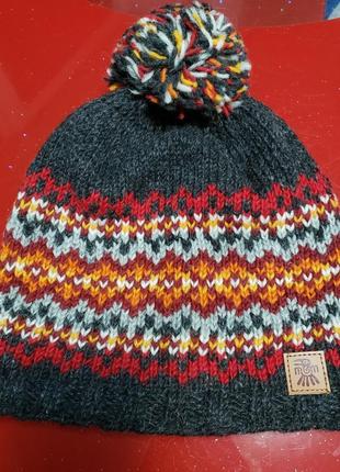 Pachamama  женская теплая зимняя шапка шерсть флис новая4 фото