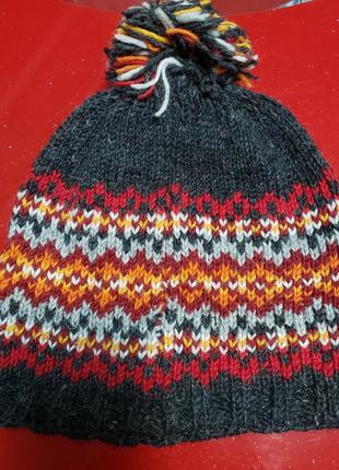 Pachamama  женская теплая зимняя шапка шерсть флис новая5 фото