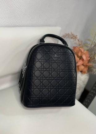 Женский стильный, качественный рюкзак для девушек из эко кожи черный2 фото
