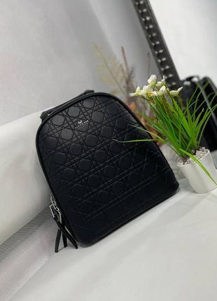 Женский стильный, качественный рюкзак для девушек из эко кожи черный5 фото