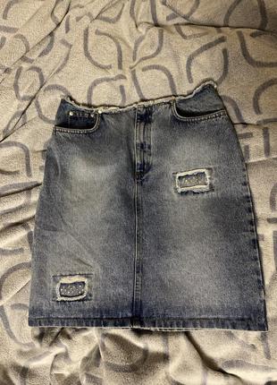 Юбка джинсовая