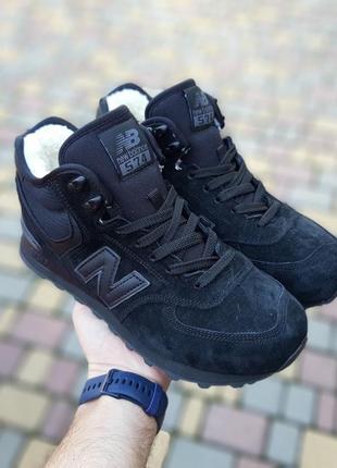 Кроссовки зимние мех new balance4 фото