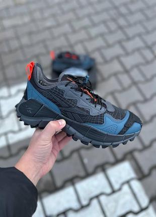 Мужские кроссовки reebok zig kinetica ii edge black grey blue