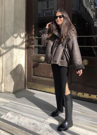 Дублянка коричнева зара zara