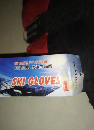 Перчатки ski gloves thinsulate, легкие, утепленные, лыжные.3 фото