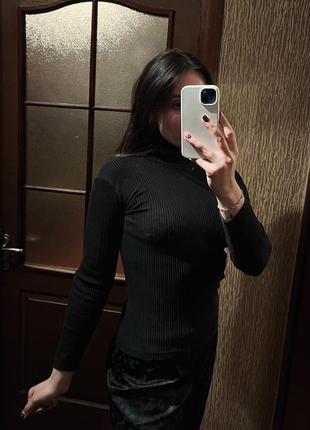 Водолазка в рубчик2 фото