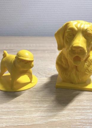 Фигурки собачек из пластика статуэтки на подарок1 фото