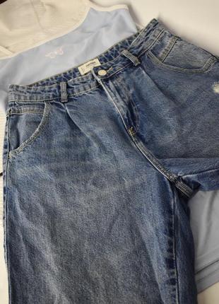 Плотные джинсы с рванками9 фото
